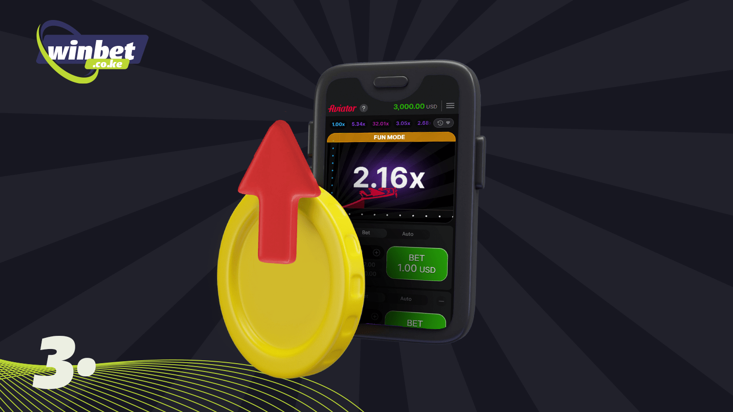 To play the Aviator, you have to make a deposit