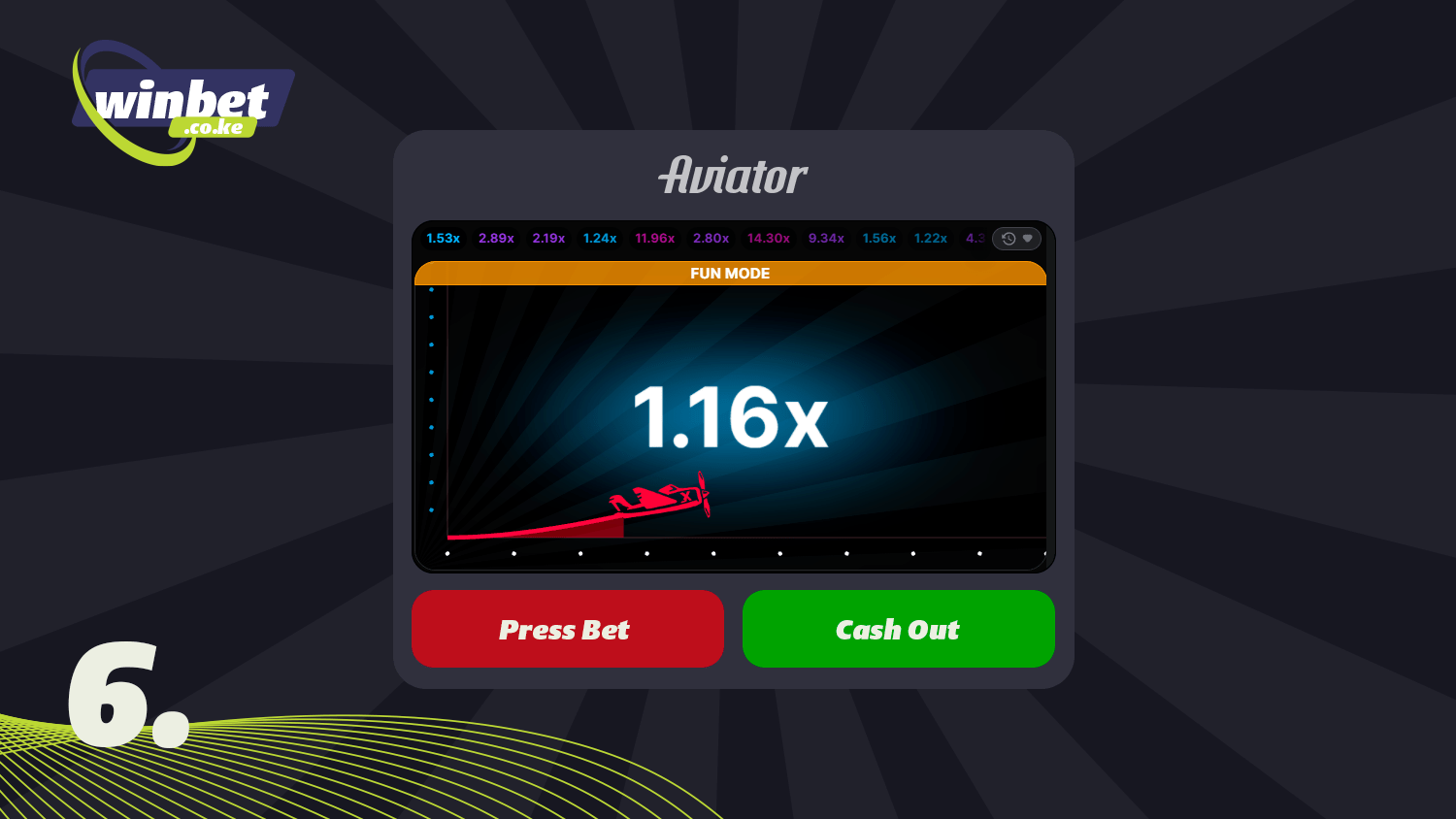 To play Aviator, you must use the following functions