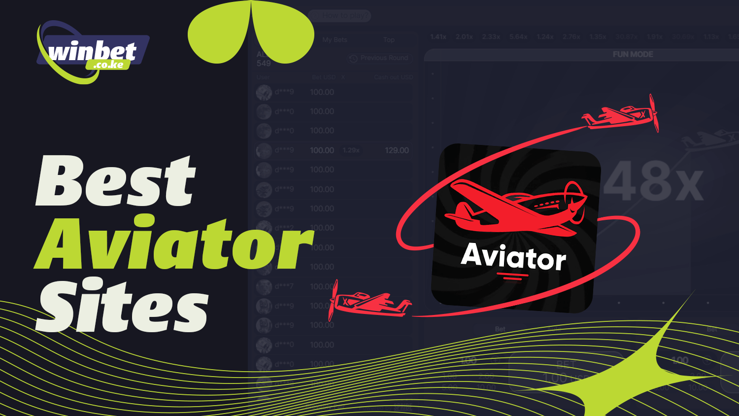 A popular crash game in Kenya is Aviator