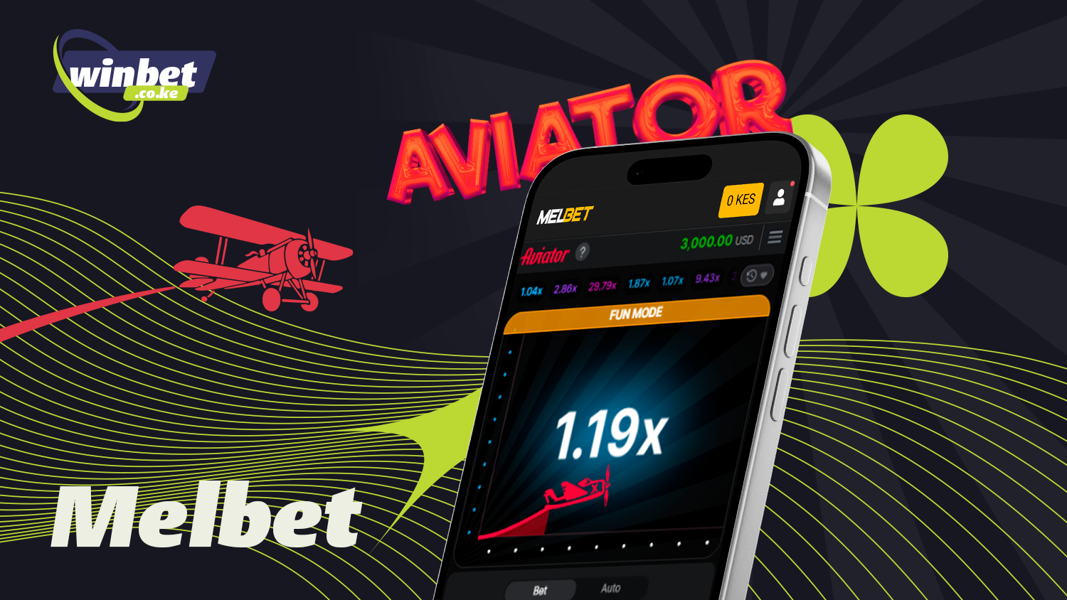 Play and win from your mobile device in Melbet Aviator